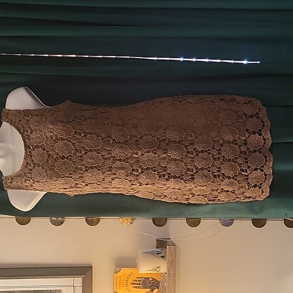 Ark & co crochet mini dress